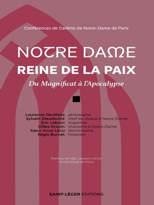 cover image of Notre Dame Reine de la Paix
